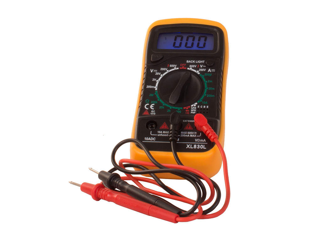 XL830L Digital Multimeter LCD AC/DC Ammeter Voltage Tester | Digitālais multimetrs, sprieguma testeris (6)