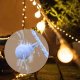 LED bumbiņu virtene 1.5m 10 LED USB balkonam un dārzam, silti balta