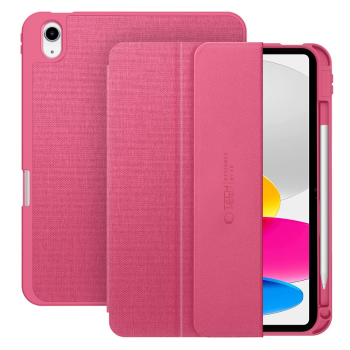 Apple iPad 11'' (2025) (A3355, A3356, A3354) Trifold Tech-Protect SC Pen Canvas Protective Cover Case, Pink | Planšetes Vāciņš Maciņš Apvalks Grāmatiņa