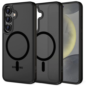 Samsung Galaxy S25+ Plus ( SM-S936 ) Tech-Protect MagMat MagSafe Case Cover, Matte Black | Telefona Vāciņš Maciņš Apvalks Bamperis