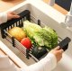 Regulējams Grozs Caurduris Virtuves Izlietnei Dārzeņu un Augļu Mazgāšanai | Expandable Basket Strainer Colander
