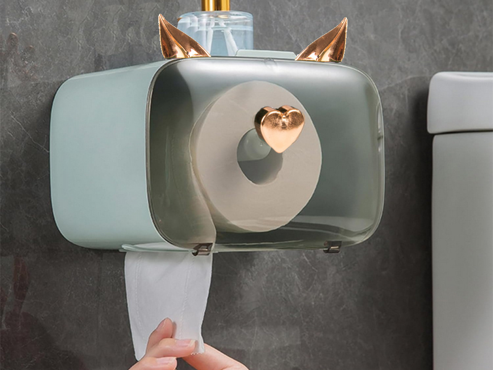 Tualetes Papīra Turētājs Konteiners Organizators Salvetēm, Dažādas krāsas | Toilet Paper Holder Napkins Tissue... (10)