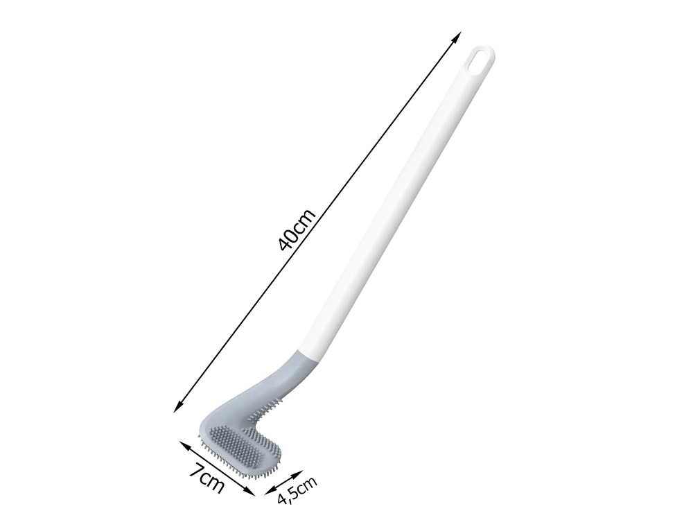 Silikona Tualetes Mazgāšanas Birste, balts | Silicone Toilet Brush (2)