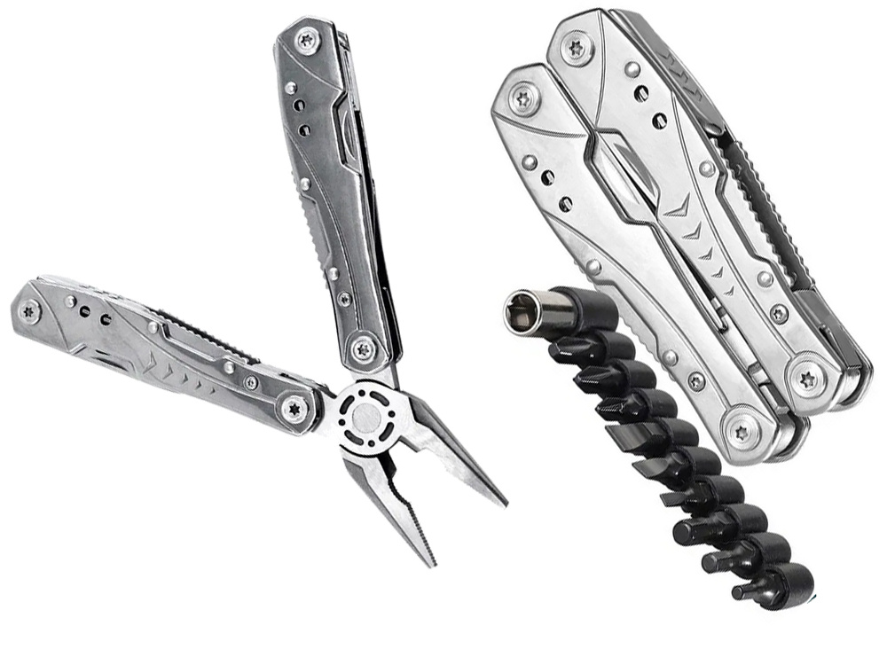 Tūrisma Piknika Kabatas Saliekamais Nazis Knaibles Daudzfunkcionāls Instruments Rīku Komplekts, 23in1 | Pocket Knife... (0)