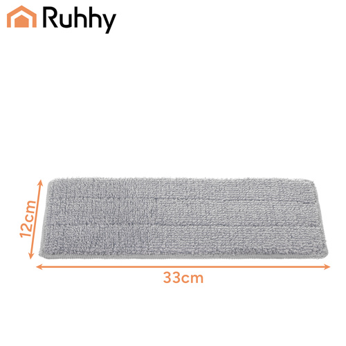 Mopa uzgaļi Ruhhy 33x12cm 5 gab., maināmas mikrošķiedras lupatas plakanam mopam (1)