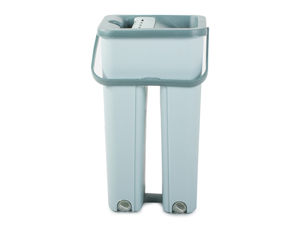 Plakans Mops ar Divu Kameru Spaini | Double Chamber Flat Mop Bucket Set (1)