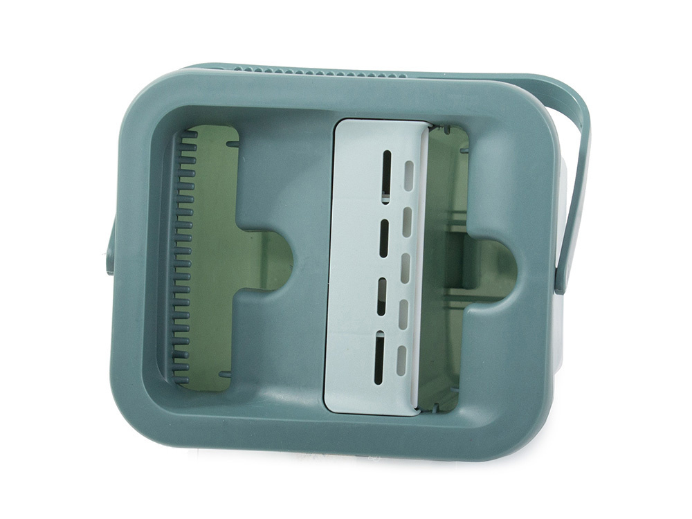 Plakans Mops ar Divu Kameru Spaini | Double Chamber Flat Mop Bucket Set (3)