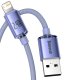 USB uz Lightning Kabelis Baseus Crystal Shine 2.4A 2m Violets
