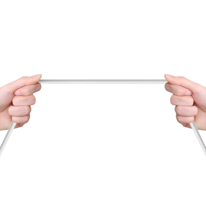 Dudao USB / Apple Iphone Lightning Data Charging Cable 5A 2m, White | Ātrās Uzlādes Lādētājvads Datu Pārraides... (6)