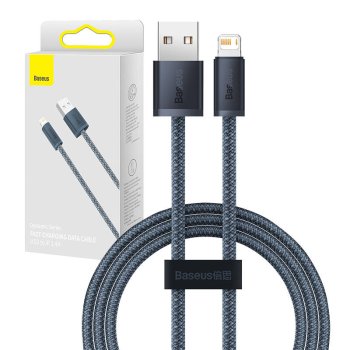 Baseus Dynamic CALD000516 USB uz Lightning kabelis 2.4A 2m Pelēks