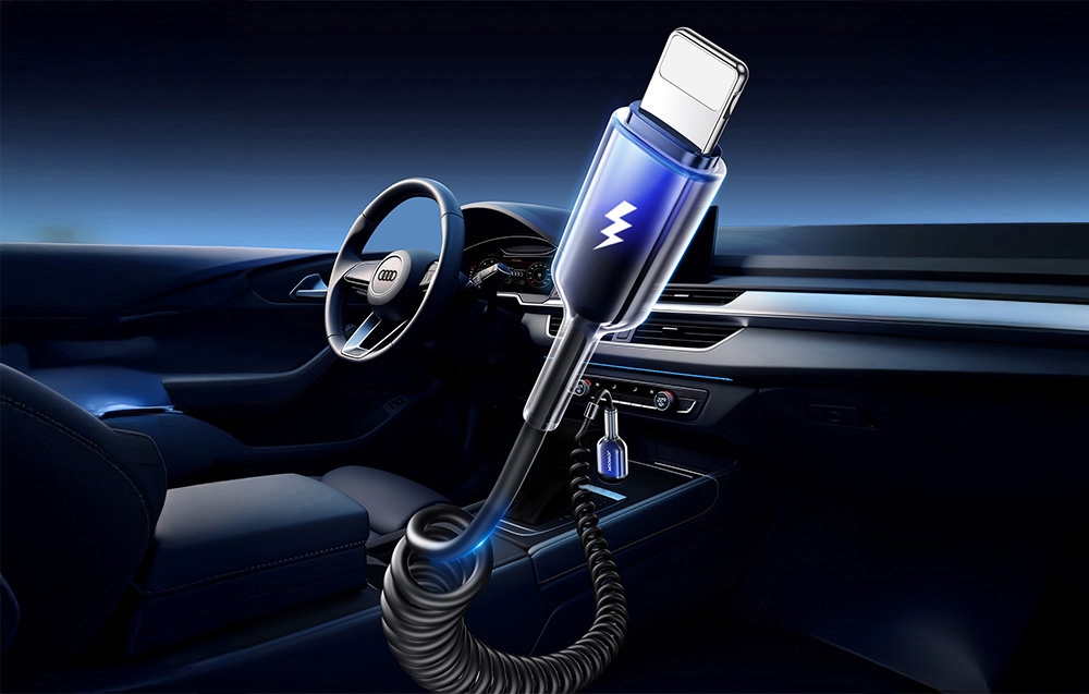 USB-A uz Lightning Kabelis Joyroom S-A43 1.5m 3A Melns (1)