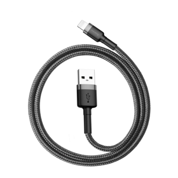Baseus Cafule USB to Apple iPhone Lightning Data Charging Cable 2.4A, 0.5m, Black | Lādētājvads Datu Pārraides...