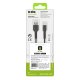 Datu kabelis USB 2.0 - C tipa melns | Data cable Type-C Black