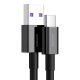 Baseus Superior Series USB to USB Type C Data Charging Cable, 66W, 1m, Black | Lādētājvads Datu Pārraides Kabelis