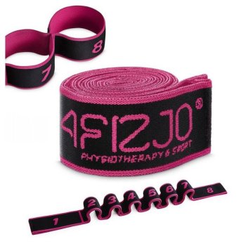 4FIZJO Jogas Pilates Vingrošanas Josta Lente Muskuļu Stiepšanās Siksna, Rozā | Yoga Pilates Stretching Belt
