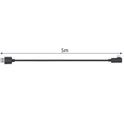 Izoxis 19911 USB A uz USB C kabelis 5m ar 90 grādu leņķa savienotāju (2)