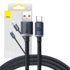 Baseus Crystal Shine USB Type C Data Charging Cable 100W, 1.2m, Blue | Lādētājvads Datu Pārraides Kabelis