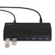 Orico Hub 7xUSB 3.0 (melns) | (black)