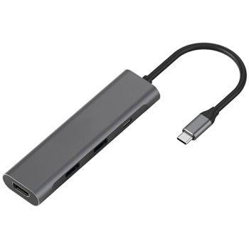 Adapteris Usb Type-C - 2 X 3.0, Pd, Hdmi | Adapter