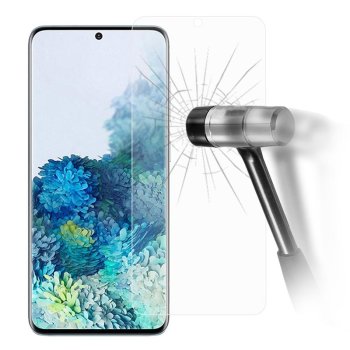 Samsung Galaxy S21 (SM-G990F) - Aizsargstikls (Šaurs līdz Izliekumiem) | Tempered Glass Screen Protector
