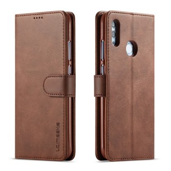 Huawei P Smart 2019 / Honor 10 Lite (POT-LX1) LC.IMEEKE PU Leather Wallet Case Cover, Coffee | Telefona Vāciņš Maciņš Apvalks Grāmatiņa