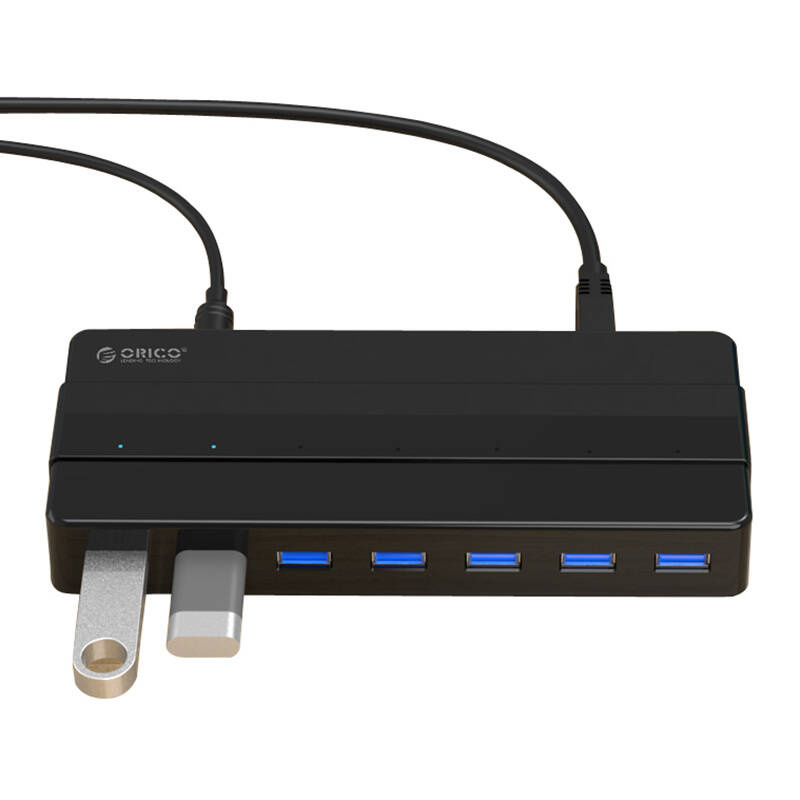 Orico Hub 7xUSB 3.0 (melns) | (black) (1)
