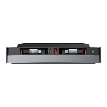 Centrmezgls Baseus T-Space ar USB-C un zibspuldzes kabeļiem Tesla automašīnām (melns) | Hub with to lightning...