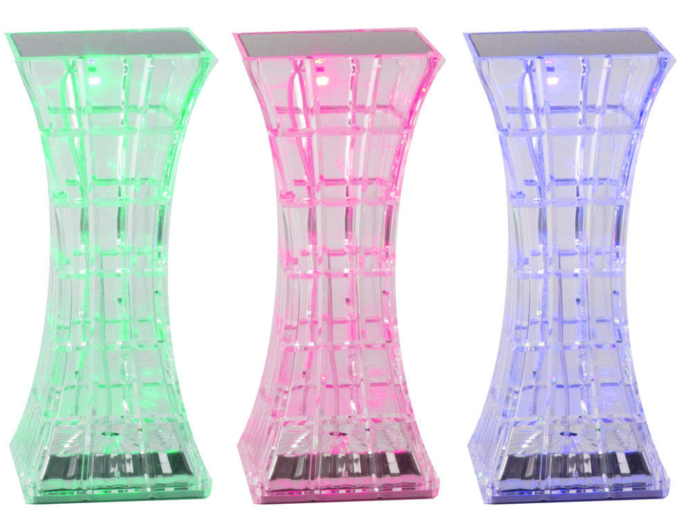 LED galda nakts lampa ar kristāla efektu un RGB apgaismojumu, USB, tālvadība (1)