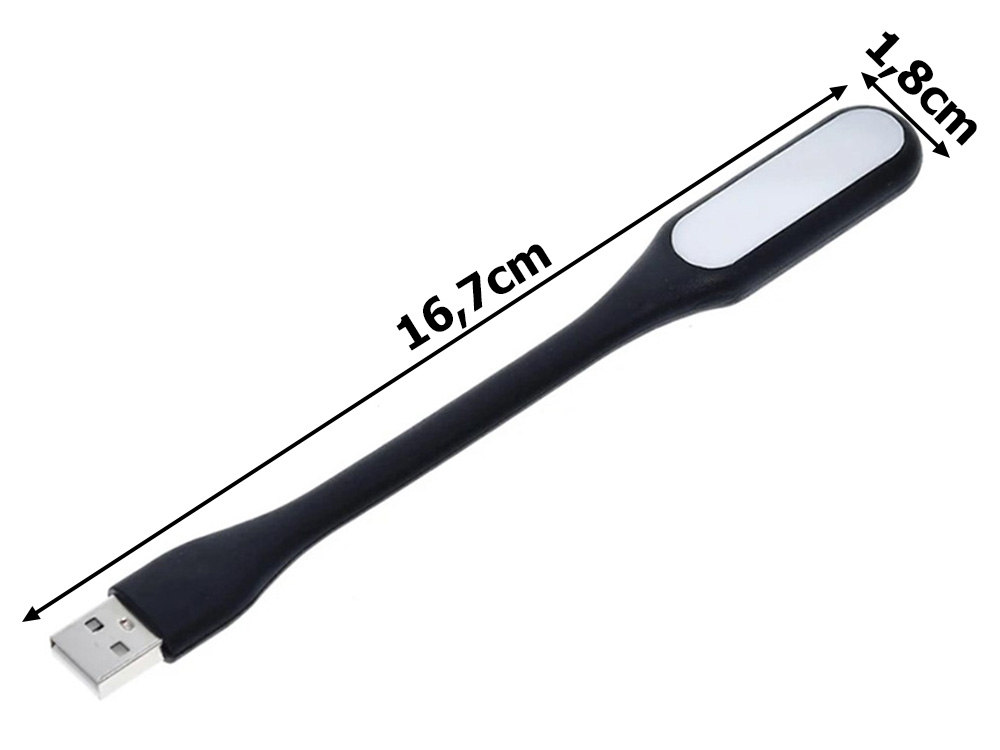 Silikona Lokana USB Lampiņa Lasīšanas Gaisma, Melns | LED Lamp Light For Notebook & PC (0)