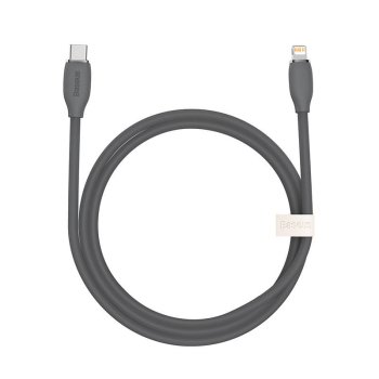 USB-C uz Lightning kabelis Baseus Jelly CAGD020001 20W 1.2m Melns