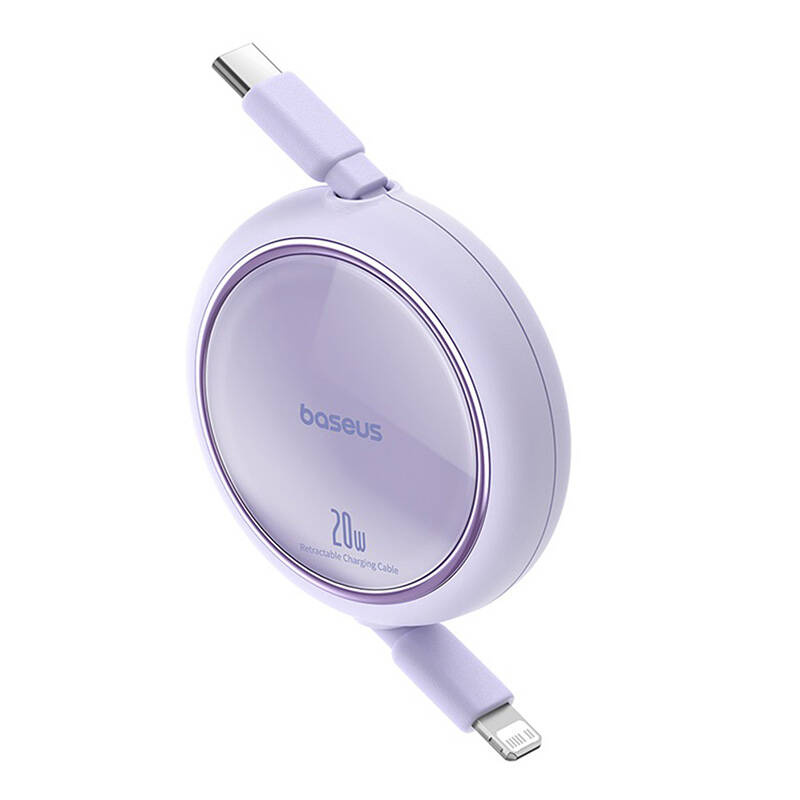 USB-C uz Lightning kabelis Baseus Free2Pull 20W 1m Violets (0)