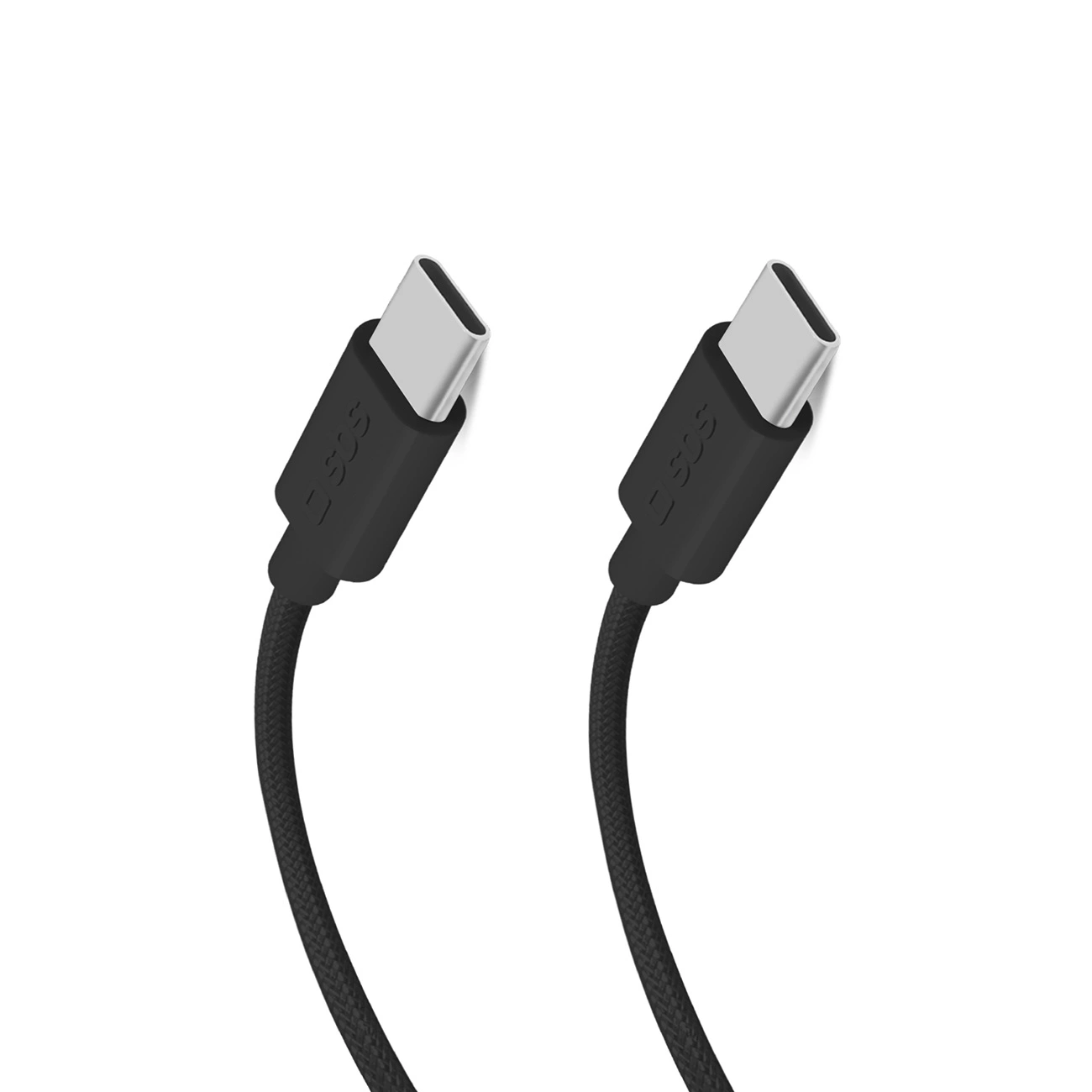Auduma kabelis ar USB-C 1,5 m 60 W melns | Fabric cable with 1.5m 60W Black