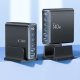 Tech-Protect DC140W-GAN 5-PORT PD140W/QC3.0 uzlādes stacija – melna