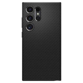Samsung Galaxy S24 Ultra (SM-S928) Spigen Liquid Air TPU Case Cover, Black | Telefona Vāks Maks Apvalks Bampers