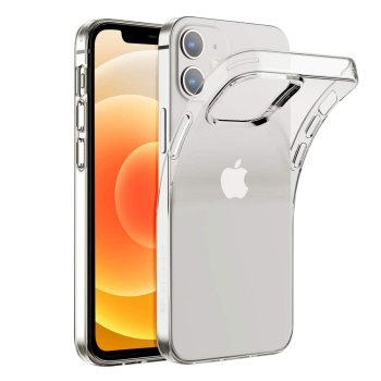 Apple iPhone 12 mini 5.4" Ultraslim TPU Case Cover, Transparent | Caurspīdīgs silikona vāciņš