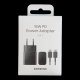 Samsung EP-T1510XBEGEU 15W PD USB-C AFC sienas lādētājs ar USB‑C kabeli – melns