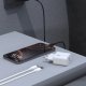 Dudao A27STEU 25W GaN USB-A sienas lādētājs ar USB-A – USB-C kabeli – balts