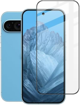 5D Aizsargstikls Google Pixel 9 / 9 Pro, Melns Pilna Pārklājuma (Tempered Glass)