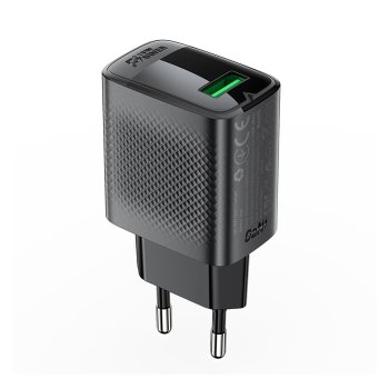 Acefast A90 lādētājs GaN USB-A QC 18W - melns