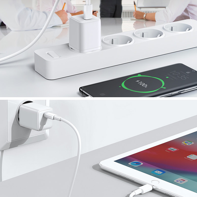 Joyroom ātra sienas lādētājs USB Type C 25W 3A ar ES spraudni, balts (L-P251) (2)
