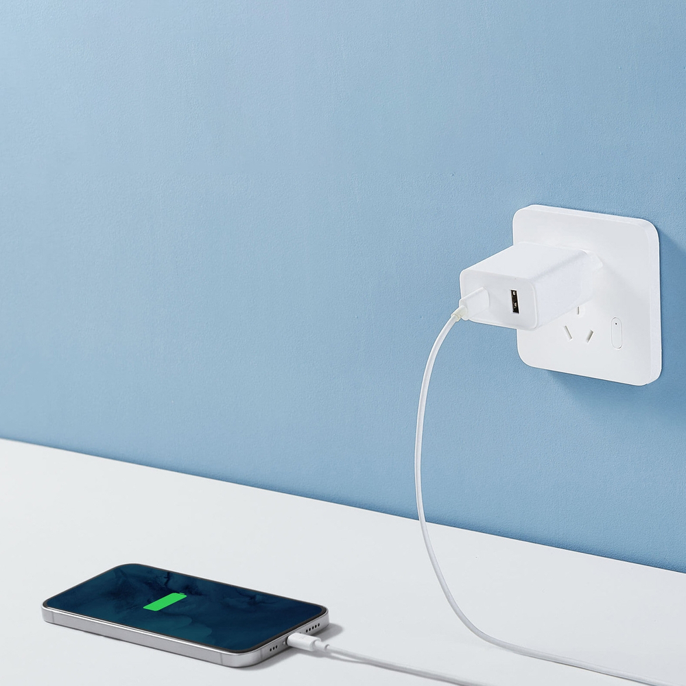 Xiaomi Travel Charger Combo ātrais lādētājs USB-A / USB-C 33W PD balts (BHR4996GL) (2)