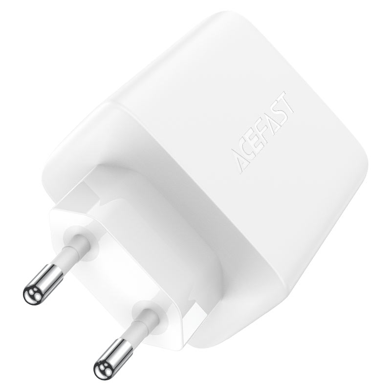 Acefast ātrais lādētājs GaN (2x USB‑C / USB‑A) PPS / PD / QC4+ 65W balts (A41) (0)