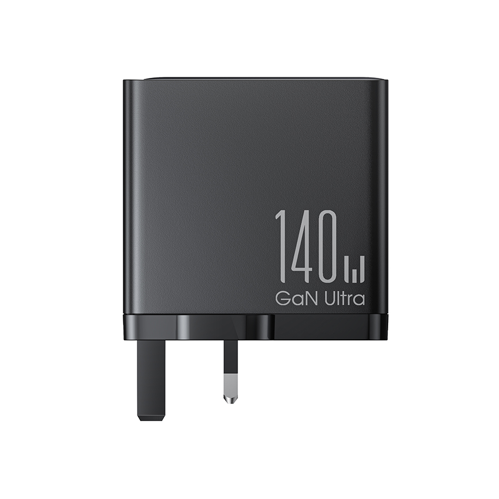 GaN lādētājs UK Joyroom JR-TCG05UK 140W 3x USB-C USB-A + USB‑C / USB‑C kabelis 240W 1,2 m (1)