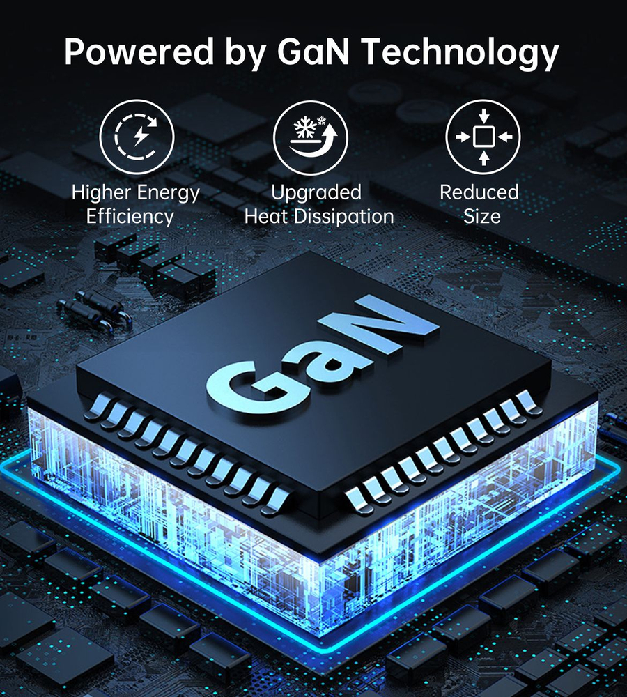 Choetech PD8008 100W GaN ātrais lādētājs 2x USB-A / 2x USB-C – balts (2)