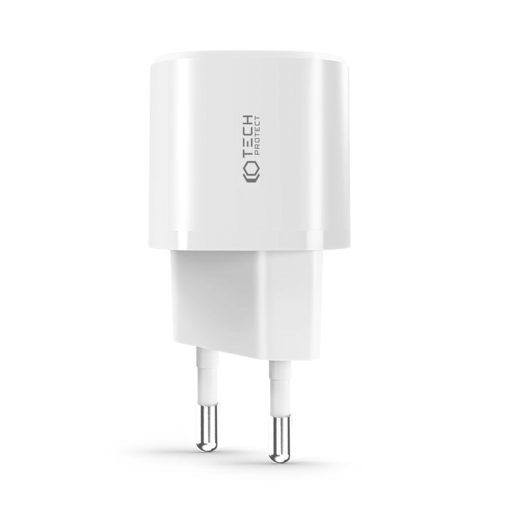 Tech-Protect C20W mini lādētājs USB-C PD 20W / USB-A QC 3.0 - melns (0)