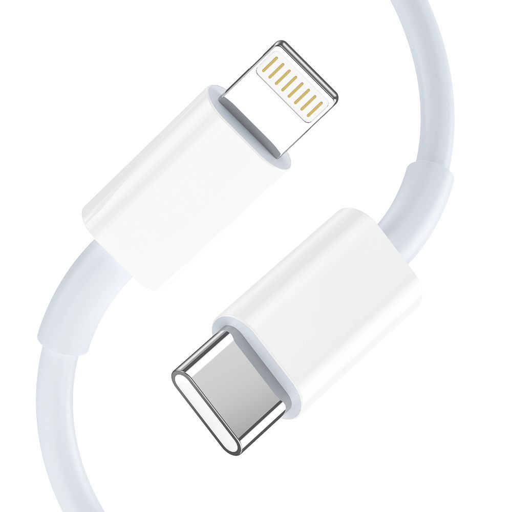 Tech-Protect C35W 2x USB-C PD 35W sienas lādētājs ar USB-C / Lightning kabeli – balts (3)