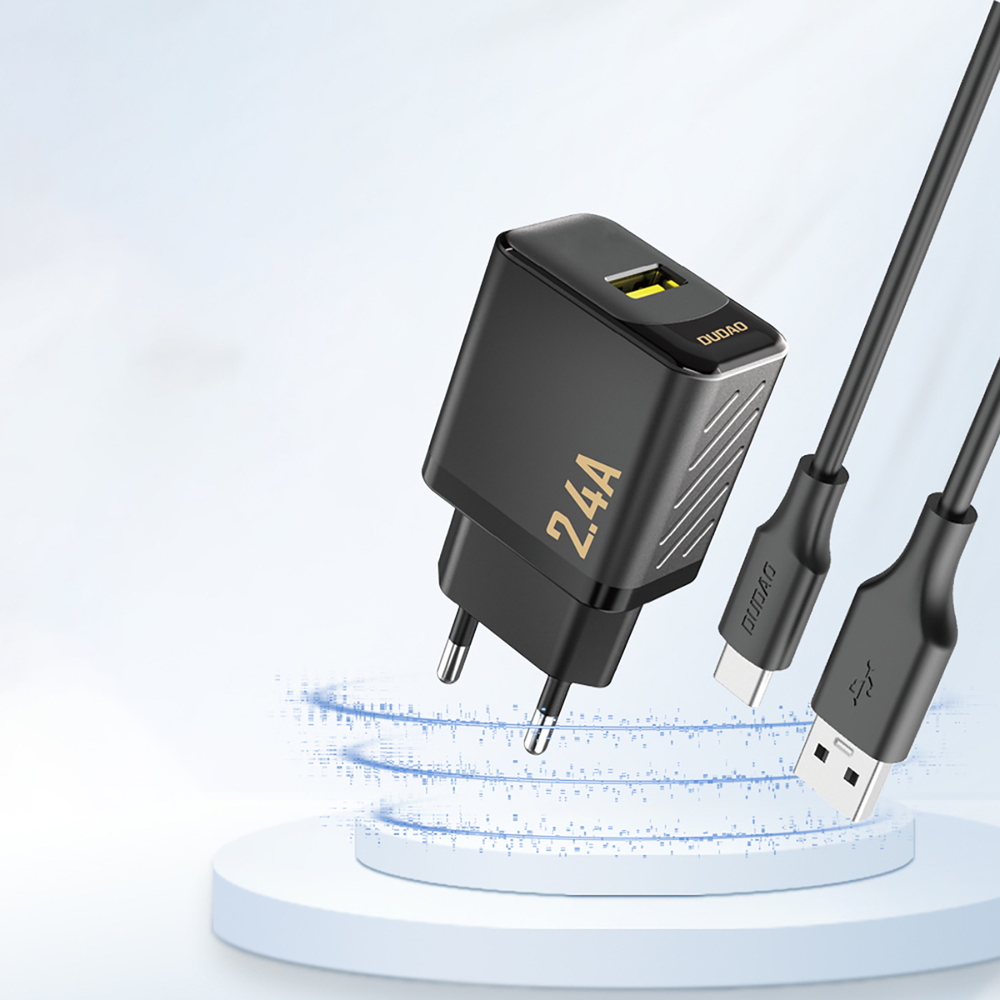 Dudao A23 2.4A USB-A lādētājs – melns (0)