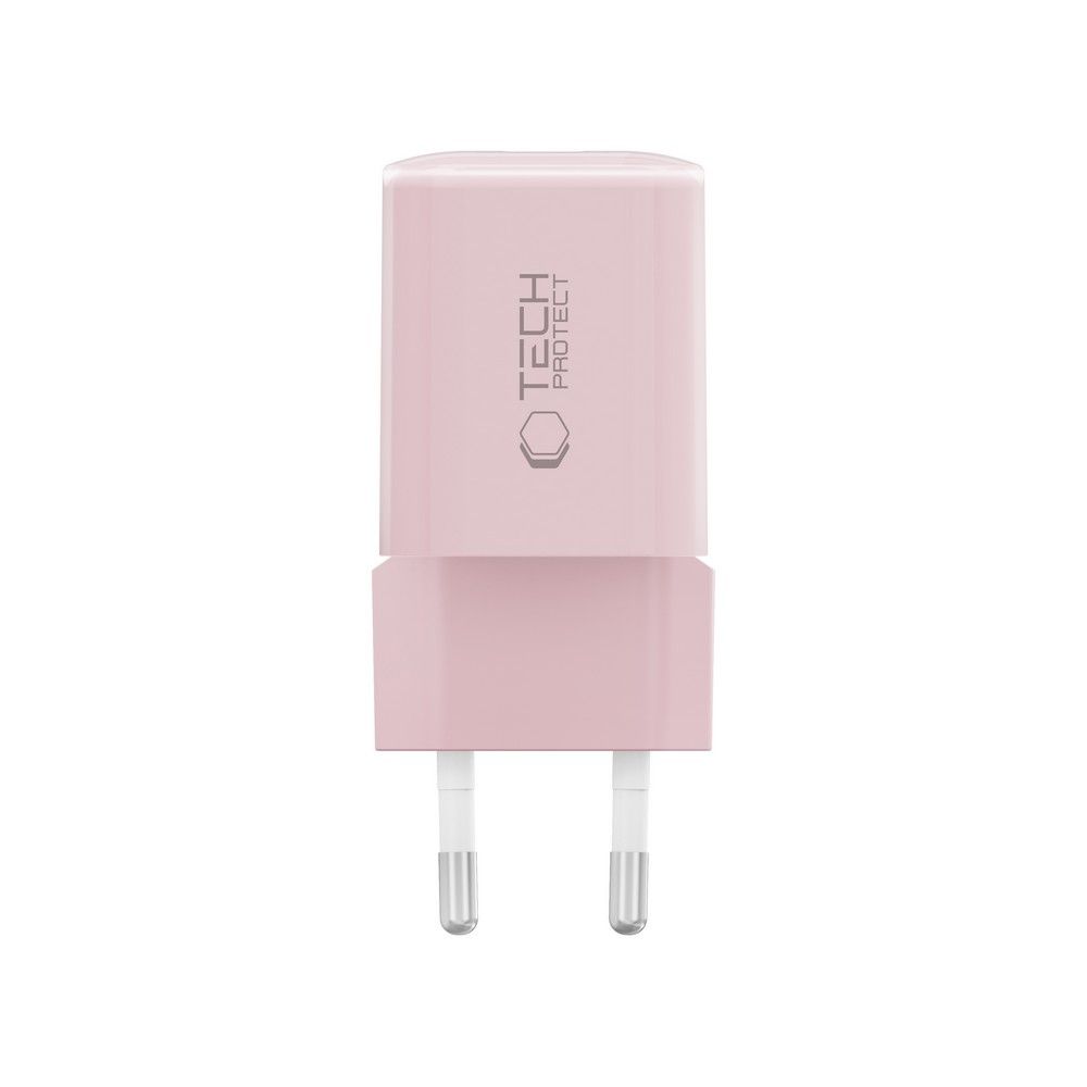Tech-Protect NCM33W 2-portu PD33W/QC3.0 sienas lādētājs – rozā (1)