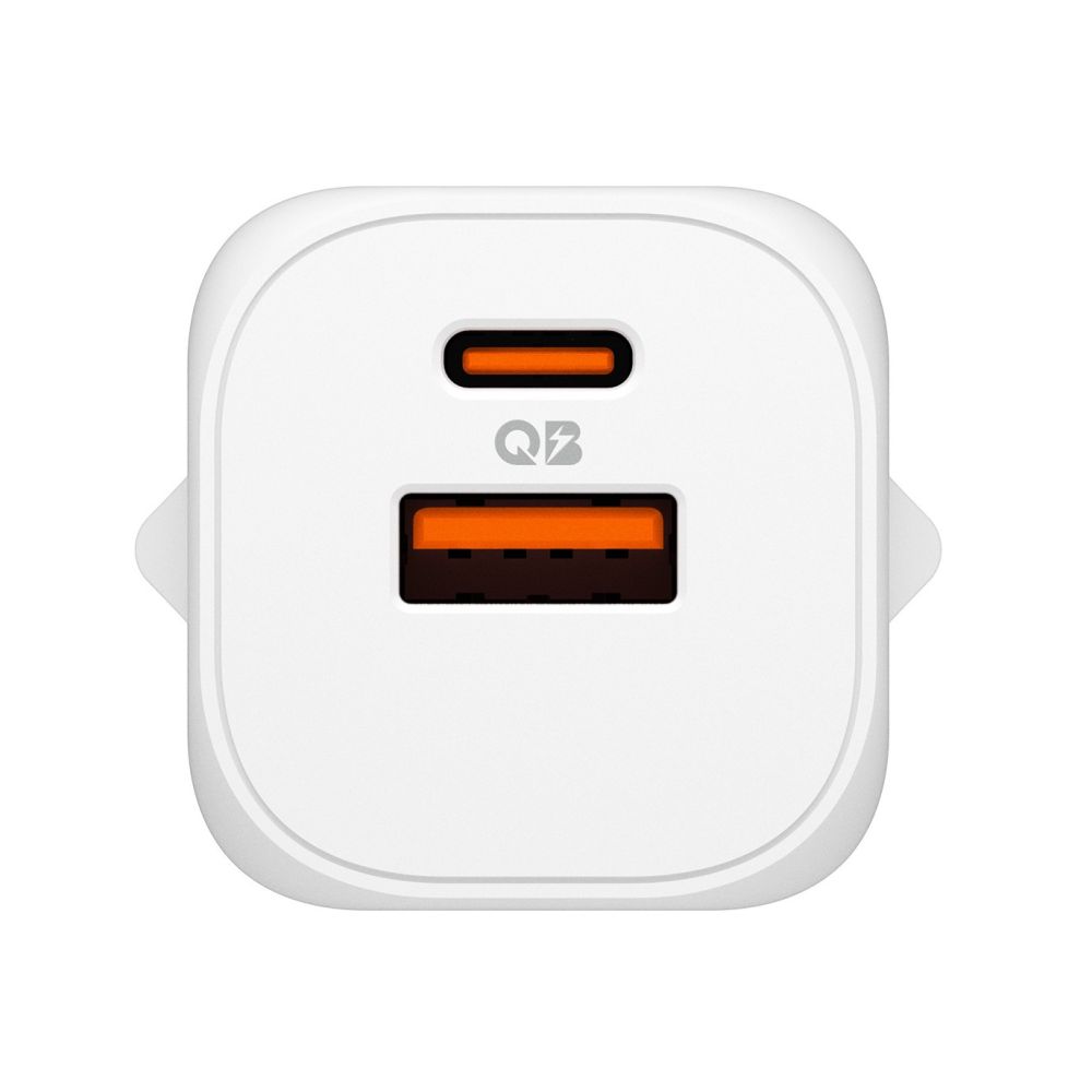 Spigen Essential EE352EU USB-C / USB-A 35W sienas lādētājs – balts (0)