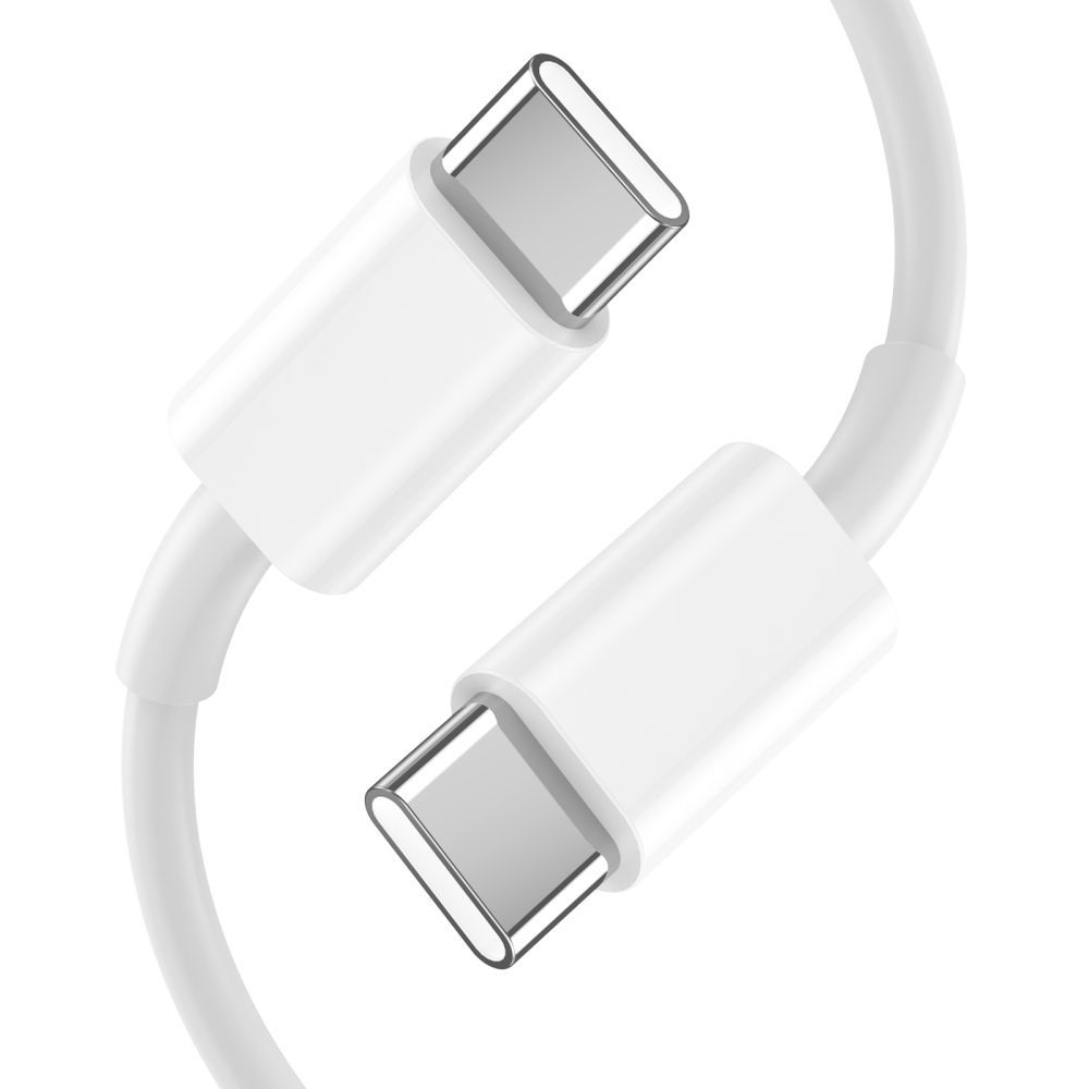 Tech-Protect C20W 2x USB-C PD 20W lādētājs ar USB-C / USB-C kabeli - balts (3)